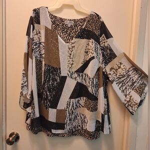 JM COLLECTION LINED TOP 2X